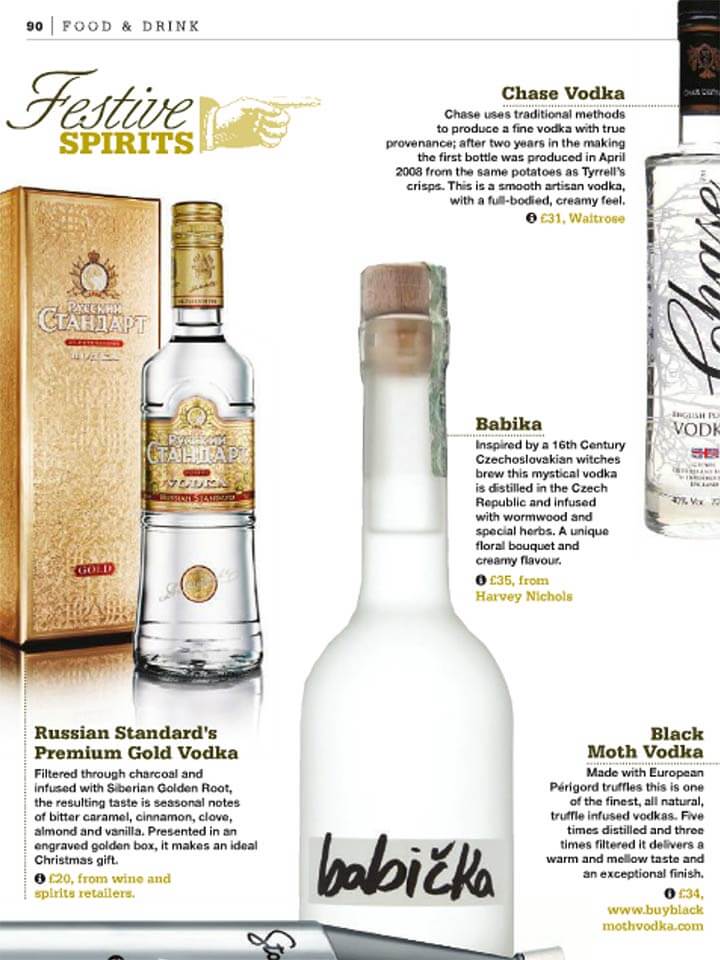 Babicka Vodka, MEZE Magazine, Festive Spirits